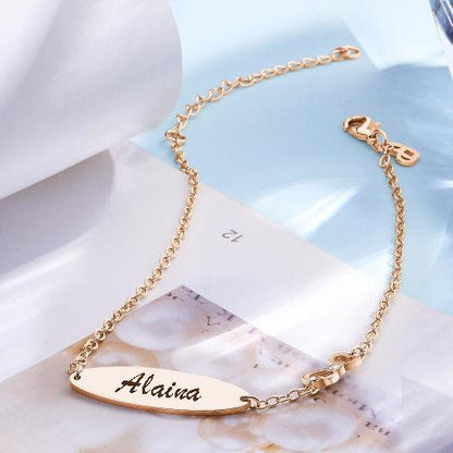 Engraved Bracelet Personalized Bracelet Name Jewelry