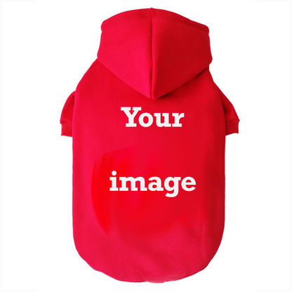 Custom Photo Cotton Warm Pet Cloth With Hat Thick Winter Hoody For Pet