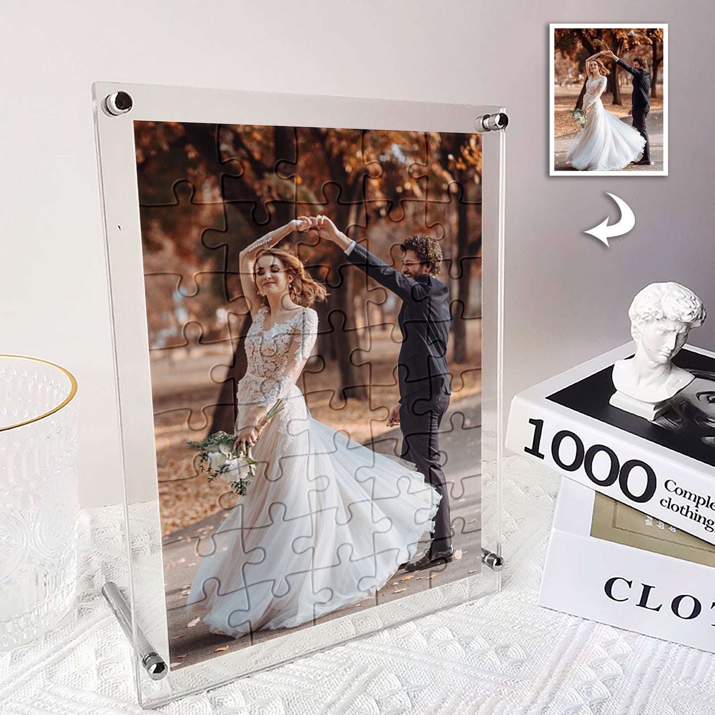 Custom Puzzle Photo  Acrylic Jigsaw Best Personalize Gift