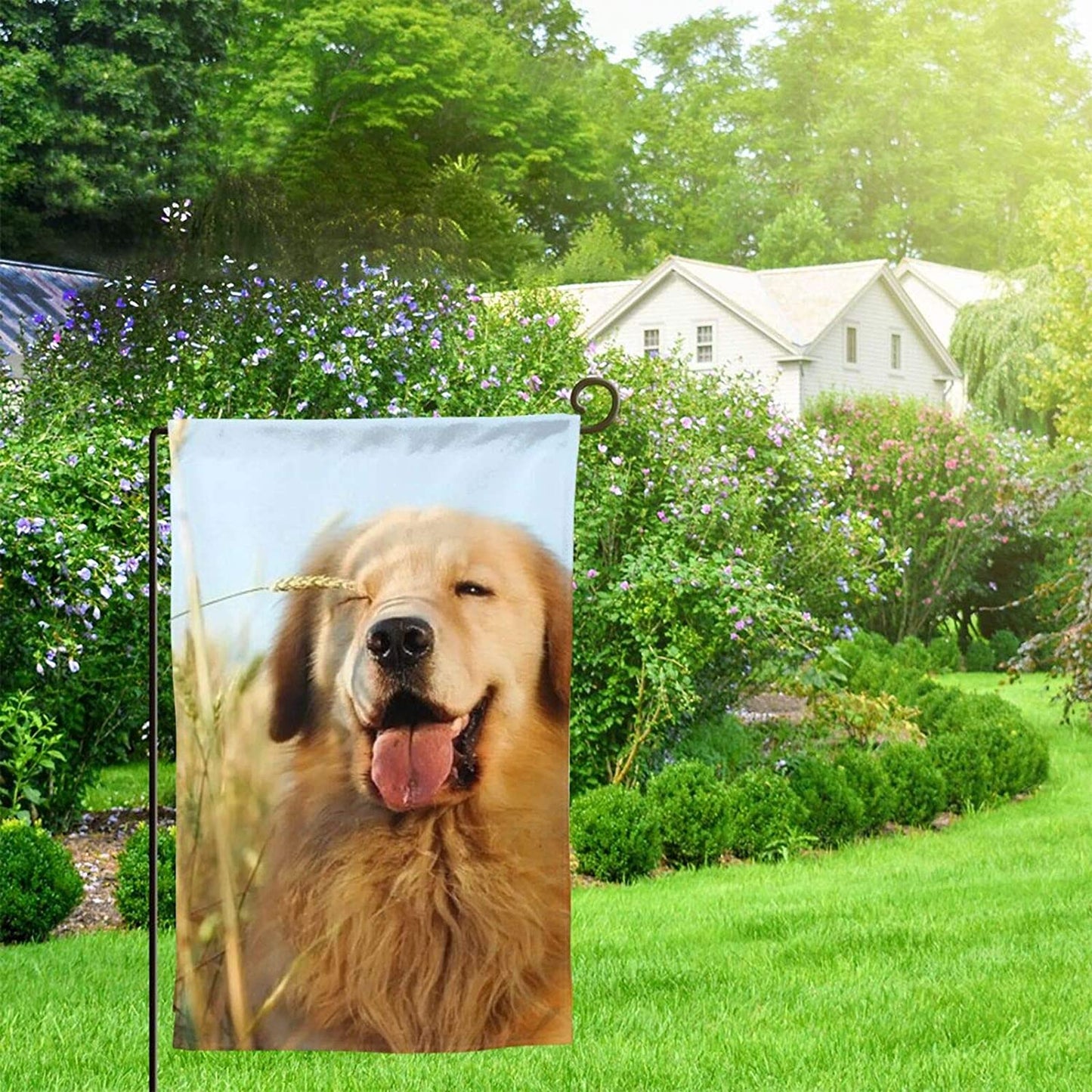 Custom Photo Personalized Outdoor Garden Flag Double Sided Printing With Text