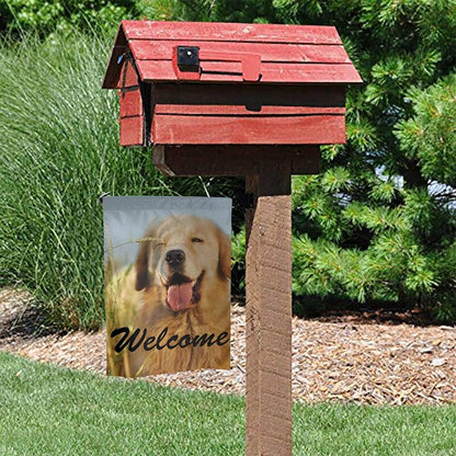 Custom Photo Personalized Outdoor Garden Flag Double Sided Printing With Text