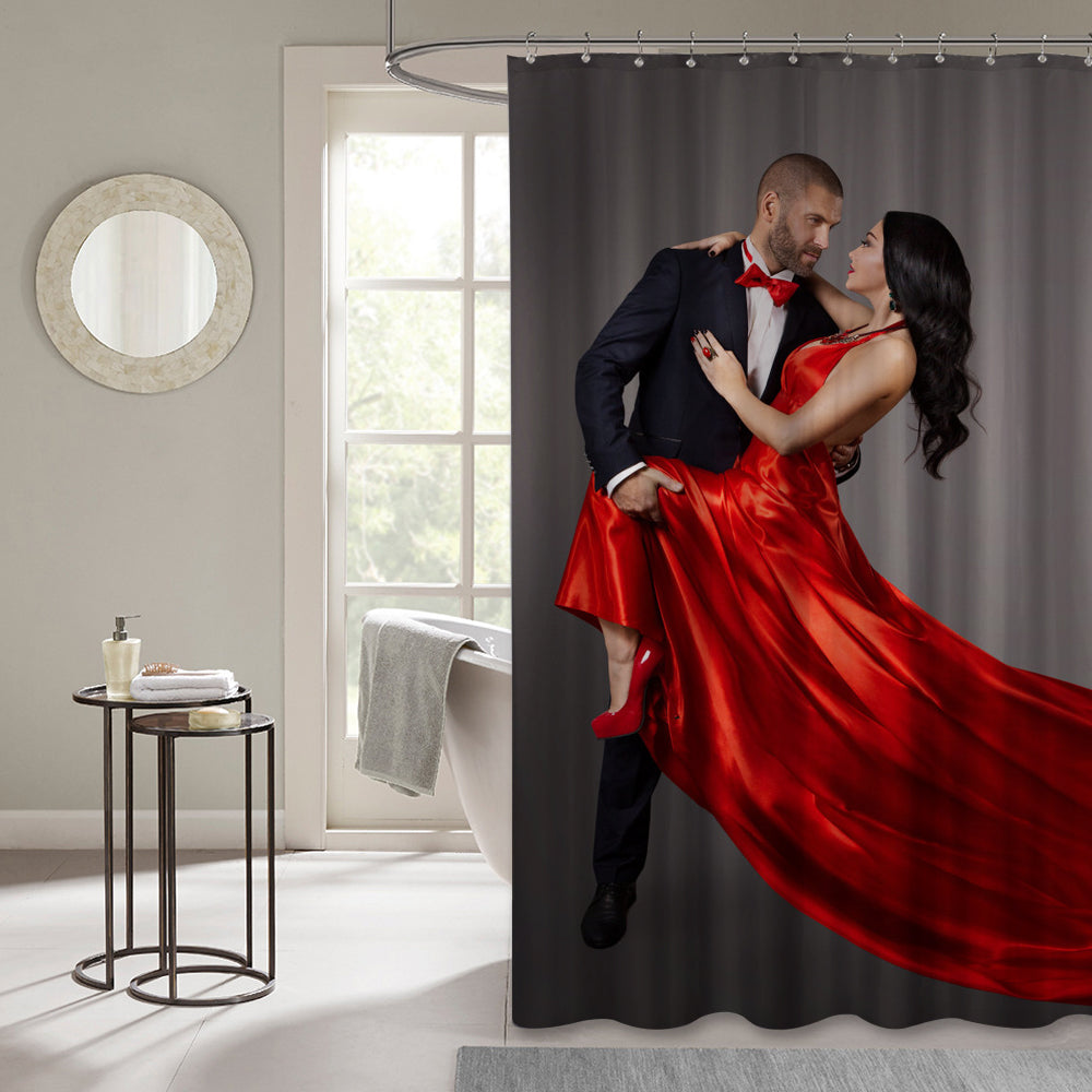 Waterproof Custom Photo Shower Curtain, High-Density HD Print