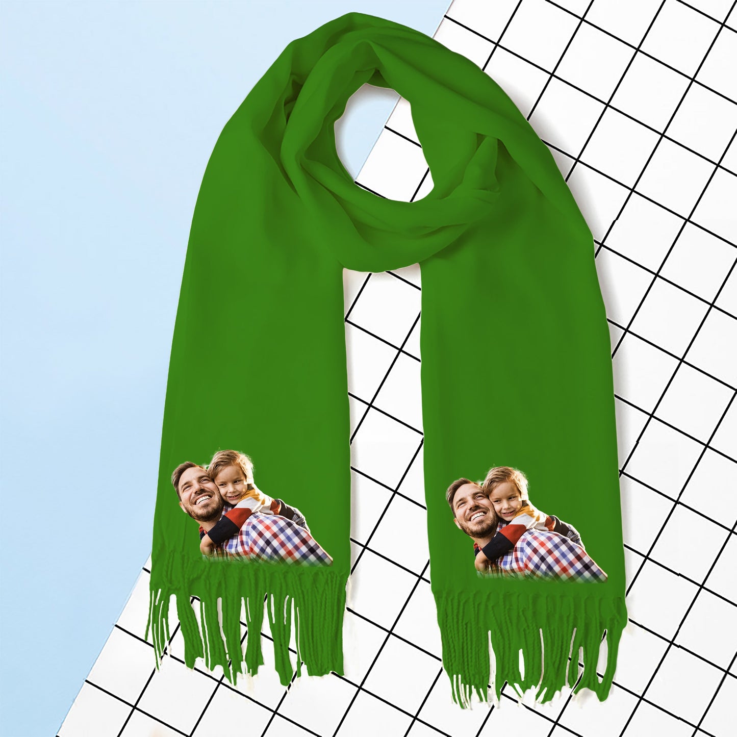 Custom Photo Scarf - Create Your Own Personalized Scarf with Photo