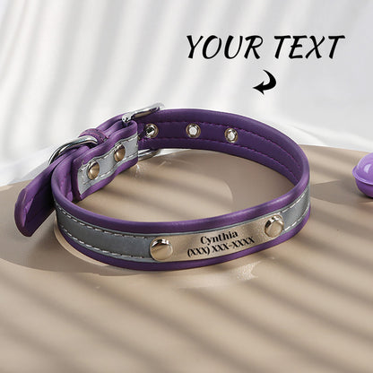 Custom Texts Pet Collar comfortable adjustable Engravable Dog Collar