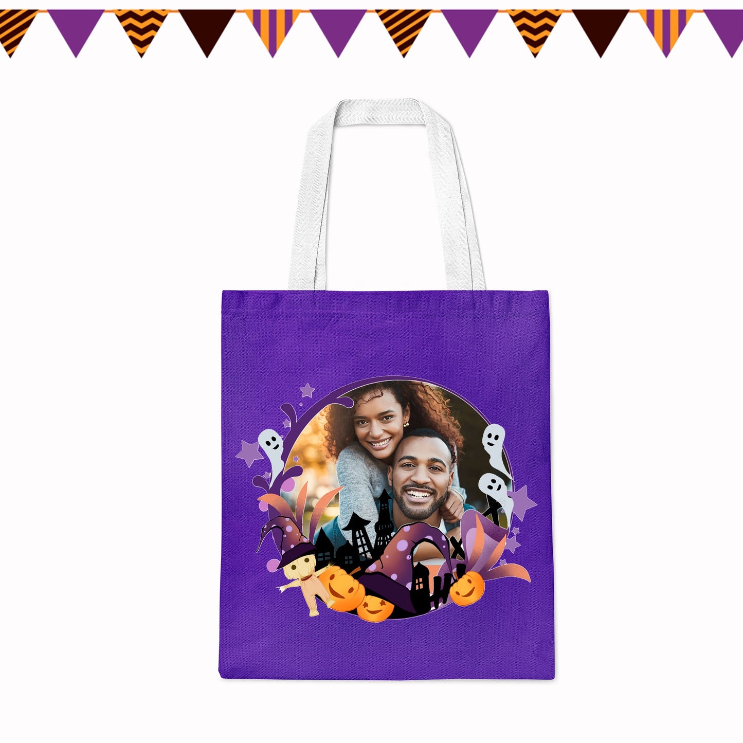 Custom Tote Bags With Photo Printing For Halloween