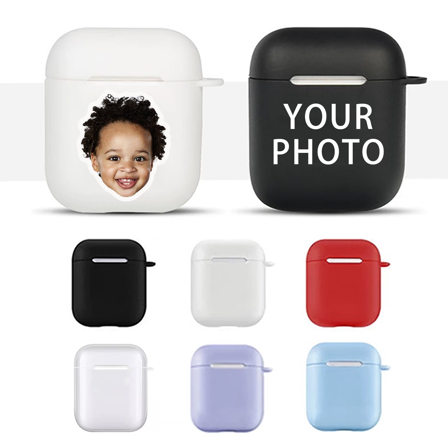 Personalized AirPods Case: Custom Face Photo Cover for AirPods 1/2/3/Pro