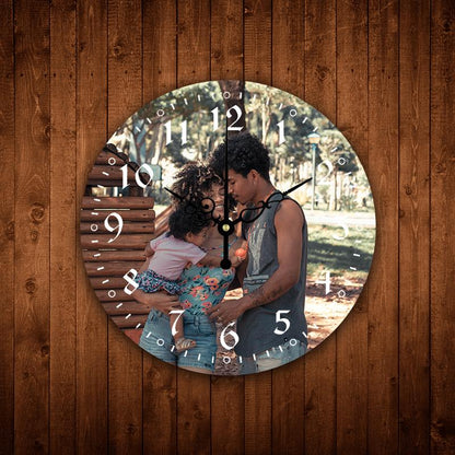 A Meaningful Gift Custom Photo Custom Wall Clock Keepsake Gift - faceonboxer