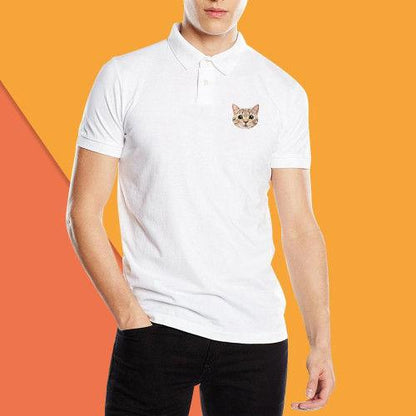 Personalized Unisex Polo Shirts, Custom Double-Sided Photo Face Design