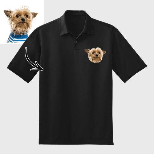 Personalized Unisex Polo Shirts, Custom Double-Sided Photo Face Design