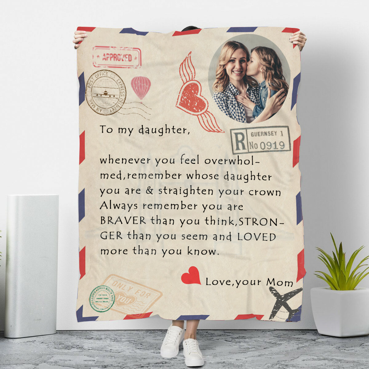 Custom Personalized Mail Blankets with Your Own Photos and Text