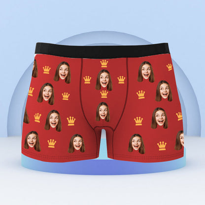 Custom Boxer with Photo Mens Underwear with Face