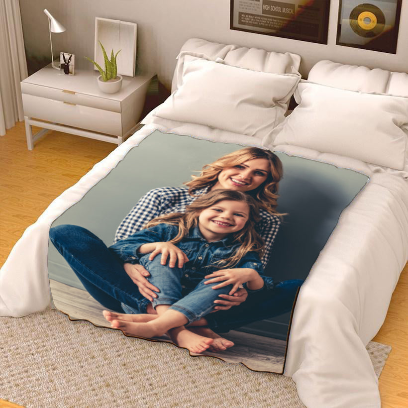 Custom Family Photo Blankets Personalized Photo Memorial Blankets