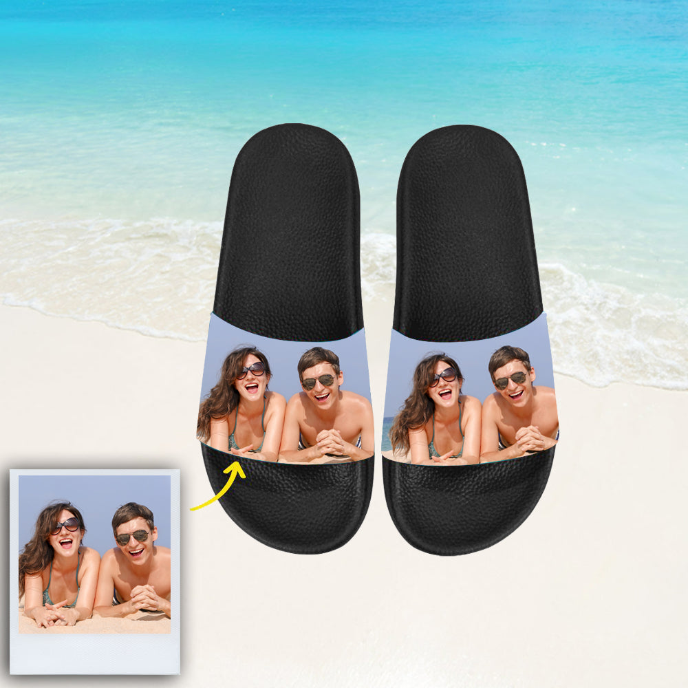 Custom Photo Face Slippers Personalized Sliders Sandals With Your Photo