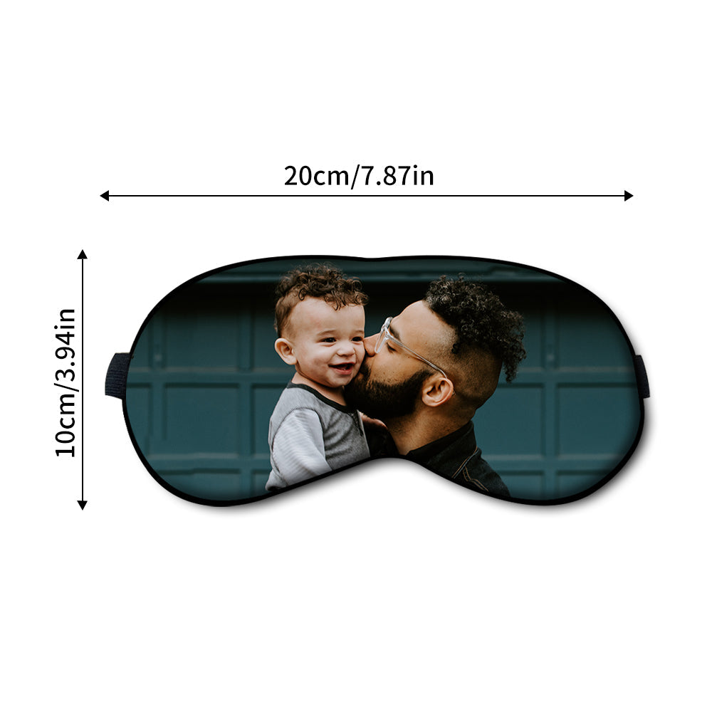 Custom Printed Sublimated Eye Mask Personalized Photo Cotton Sleep Mask