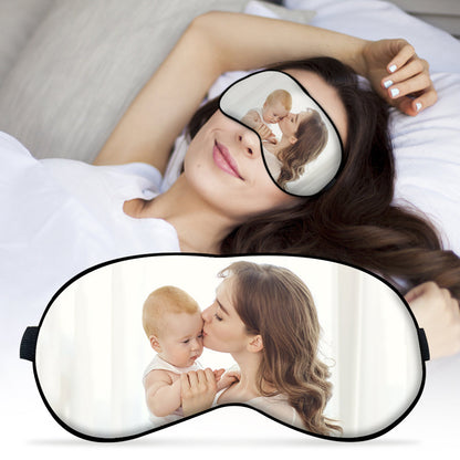 Custom Printed Sublimated Eye Mask Personalized Photo Cotton Sleep Mask