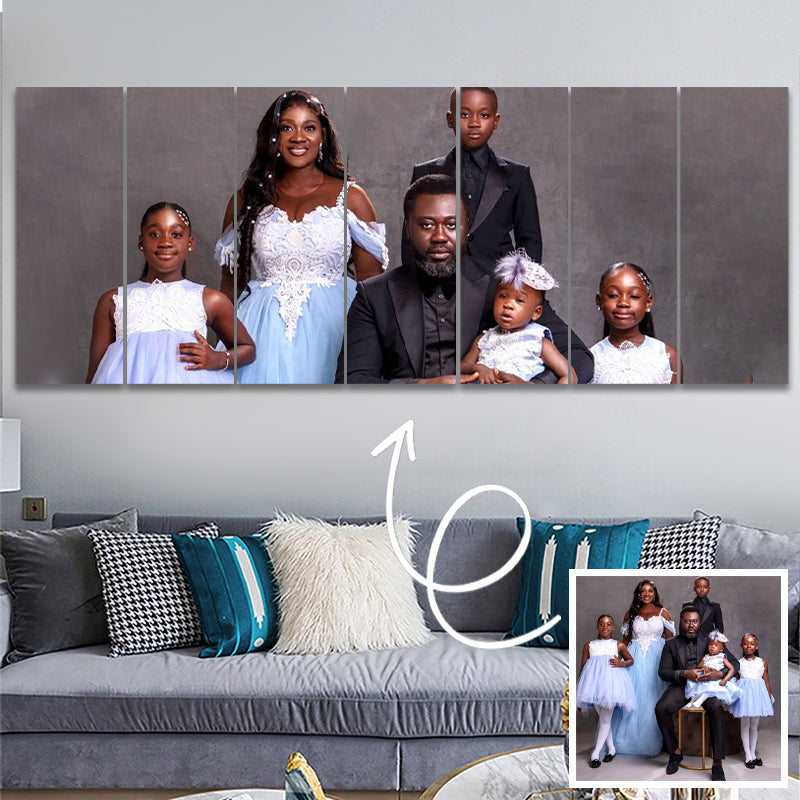 Extra Large Canvas Printers Custom Photo Canvas Wall Art Painting 7 Pcs