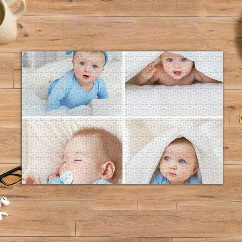 Four-panel Custom Puzzle Personalise Photo Jigsaw Puzzle Game 1000Pcs