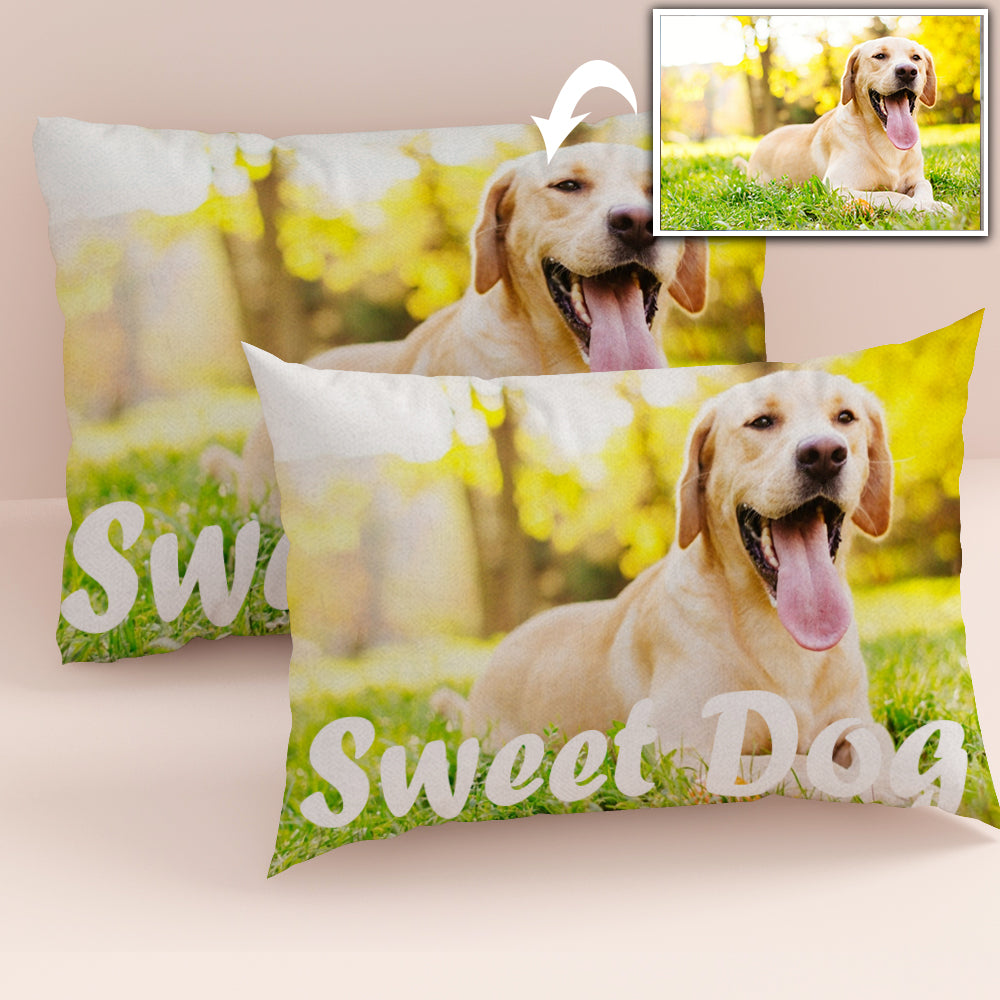 Personalised Pillow With Pictures & Text Picture Pillows Velvet Case 15''*23''