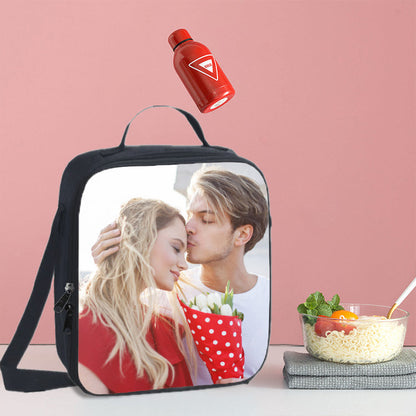 Photo Custom Insulated Lunch Bag Thermos Lunch Box for Kids and Adult