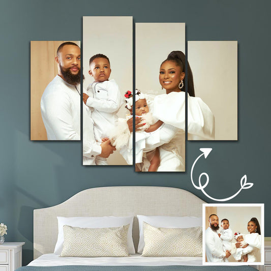 Print into Canvas Custom Photo Collage Canvas for Home Decoration