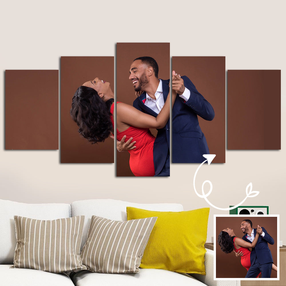 Print into Canvas Personalized Canvas with Photo College Canvas 5 Pcs