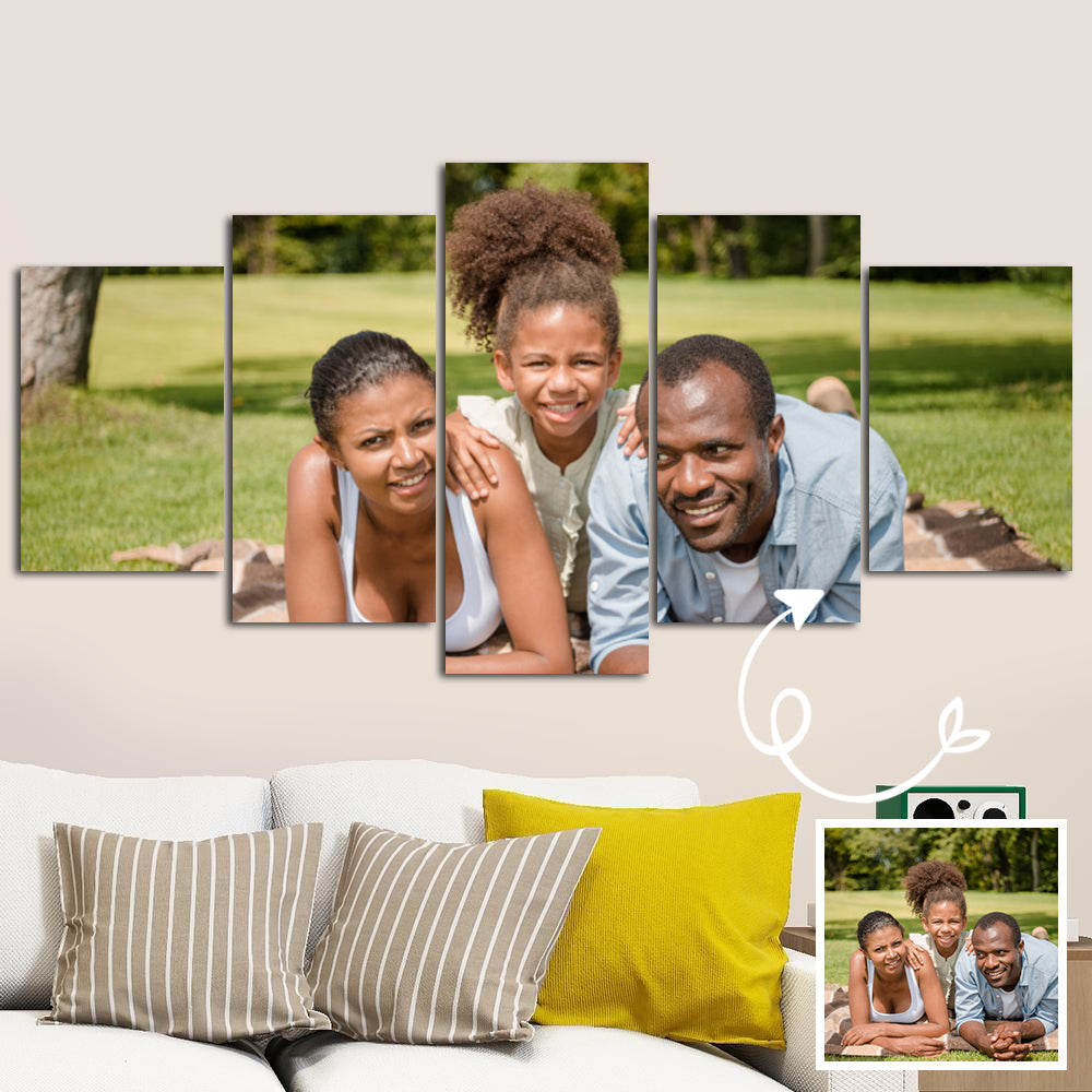 Print into Canvas Personalized Canvas with Photo College Canvas 5 Pcs