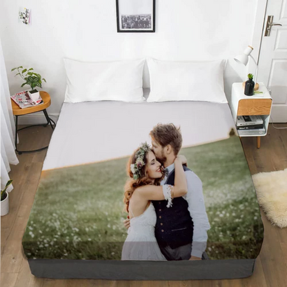 Soft Fitted Sheet: Personalized Custom Photo Cotton Bedding Essential