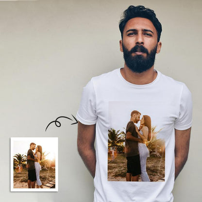 Unisex Cotton T-Shirt, Custom Photo Print, Double-Sided, Comfortable Tee