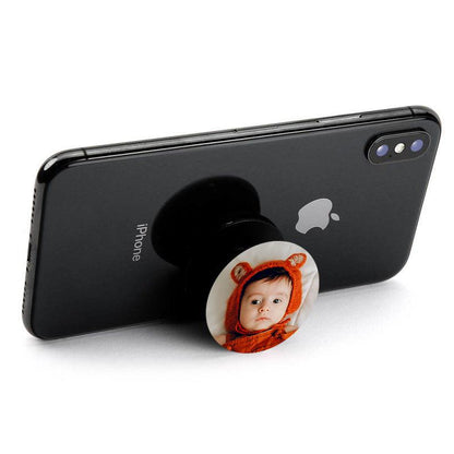 Customized Photo Phone Grip, Personalized Holder, Unique Gift, Keepsake Item