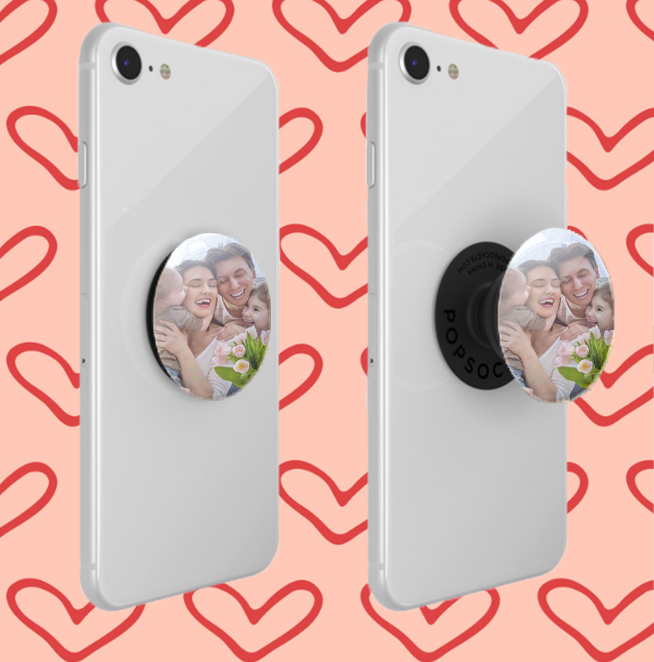 Customized Photo Phone Grip, Personalized Holder, Unique Gift, Keepsake Item