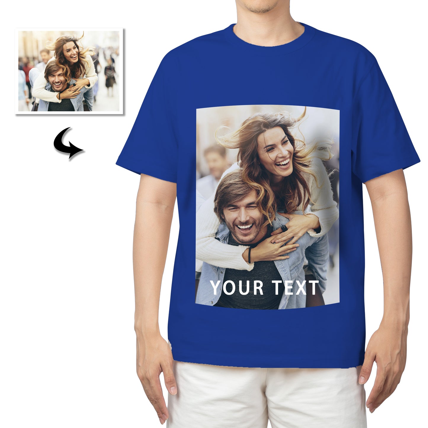 Custom T Shirt Printing with Photo Design Your Own Shirt Cotton