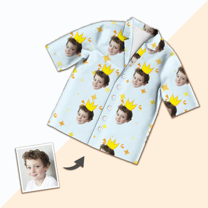 Custom Photo Short Face Pajamas, Nightwear For Boys