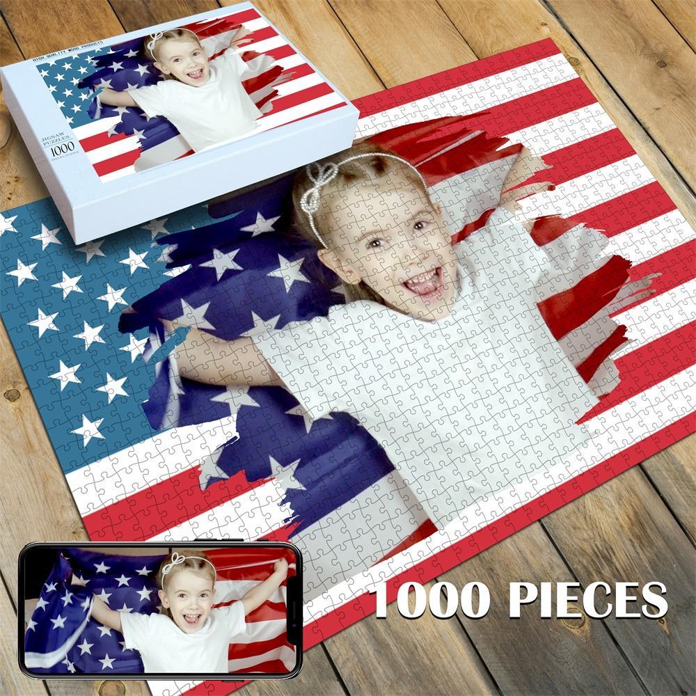 Custom Photo Jigsaw Puzzle Best Personalized Gift 35-1000 pieces - faceonboxer