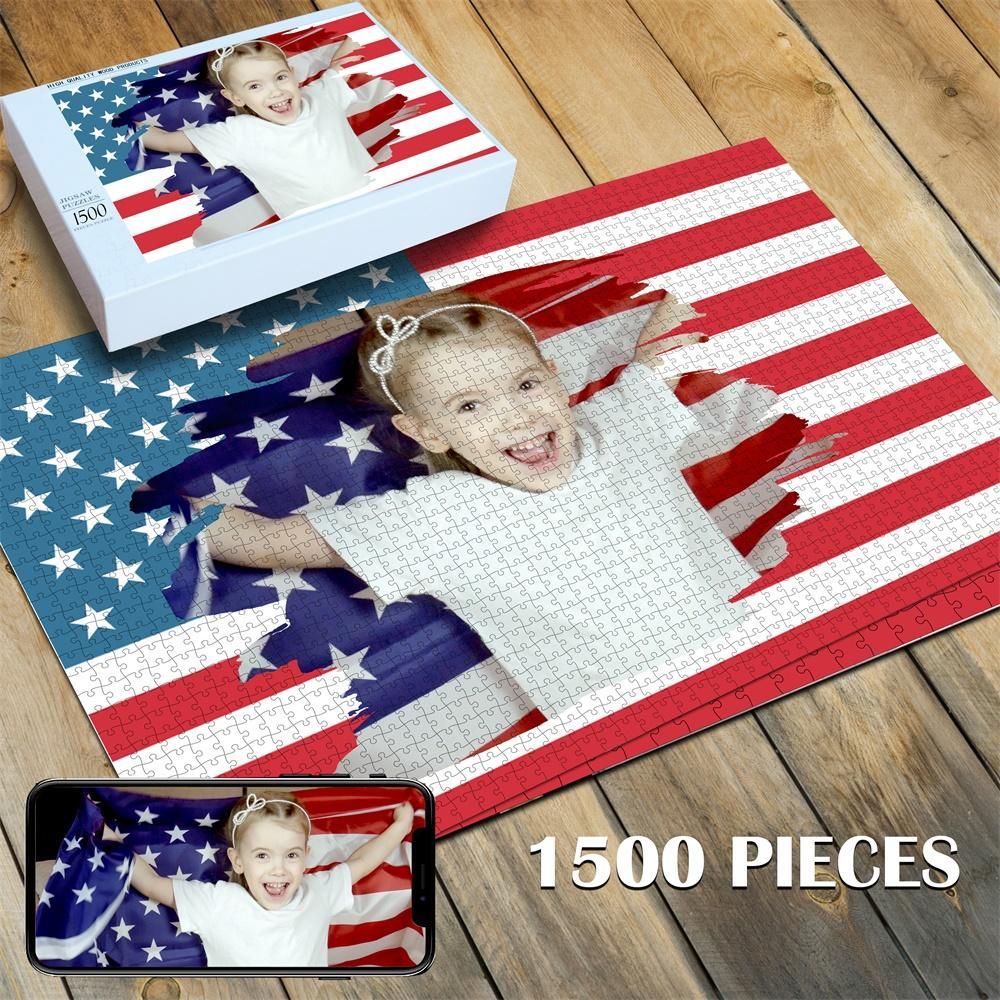 Custom Photo Jigsaw Puzzle Best Personalized Gift 35-1000 pieces - faceonboxer