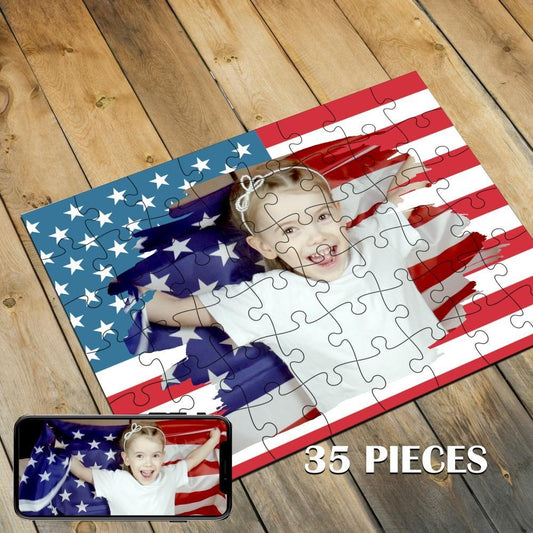 Custom Photo Jigsaw Puzzle Best Personalized Gift 35-1000 pieces - faceonboxer