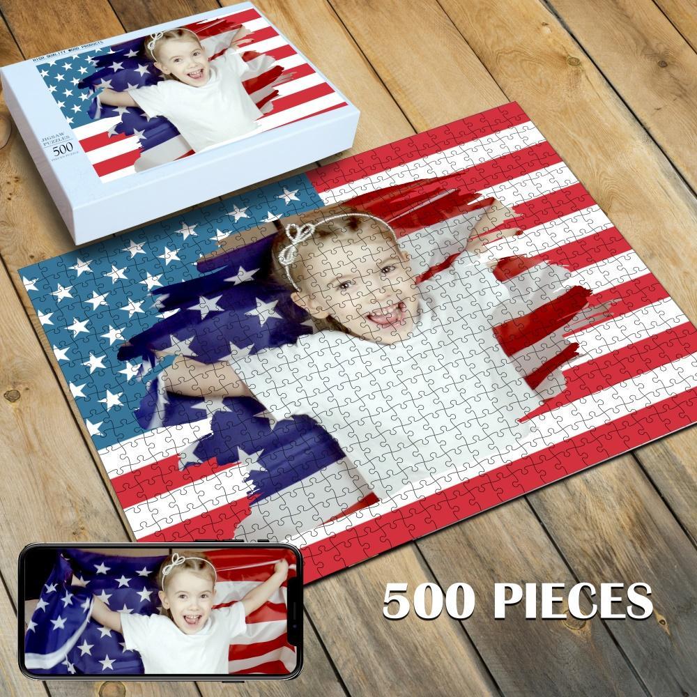 Custom Photo Jigsaw Puzzle Best Personalized Gift 35-1000 pieces - faceonboxer