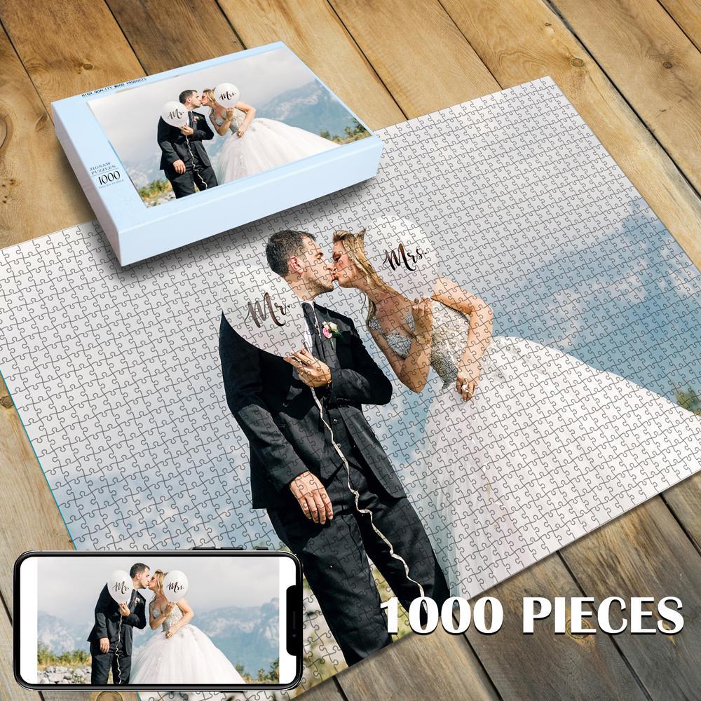 Custom Photo Jigsaw Puzzle Best Personalized Gift 35-1000 pieces - faceonboxer
