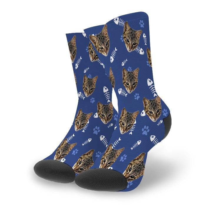 Custom Cat Socks with 3D Preview