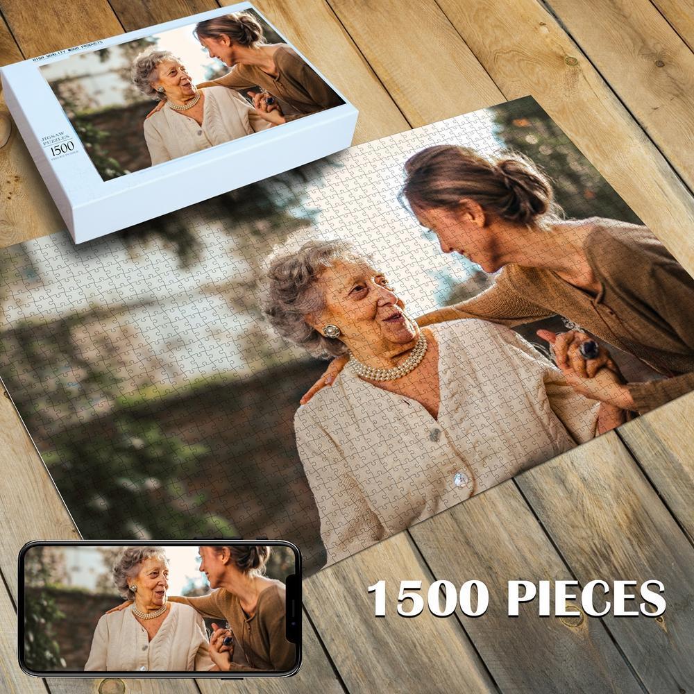 Custom Photo Jigsaw Puzzle Best Personalized Gift 35-1000 pieces - faceonboxer