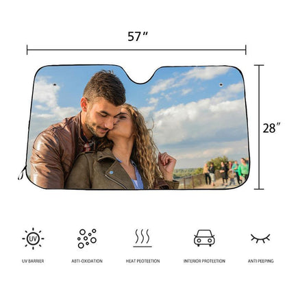 Custom Auto Sun Shade Car Sun Shade Personalized Windshield Car Accessories For Lovers