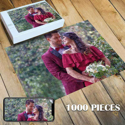 wooden photo puzzle