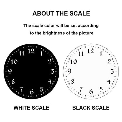 Custom Wall Clock With Photo for 4 Number Styles