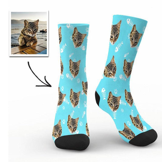 Custom Cat Socks with 3D Preview