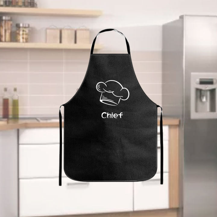 Custom Kitchen Cooking Apron with Your Name, Chef and Five Stars