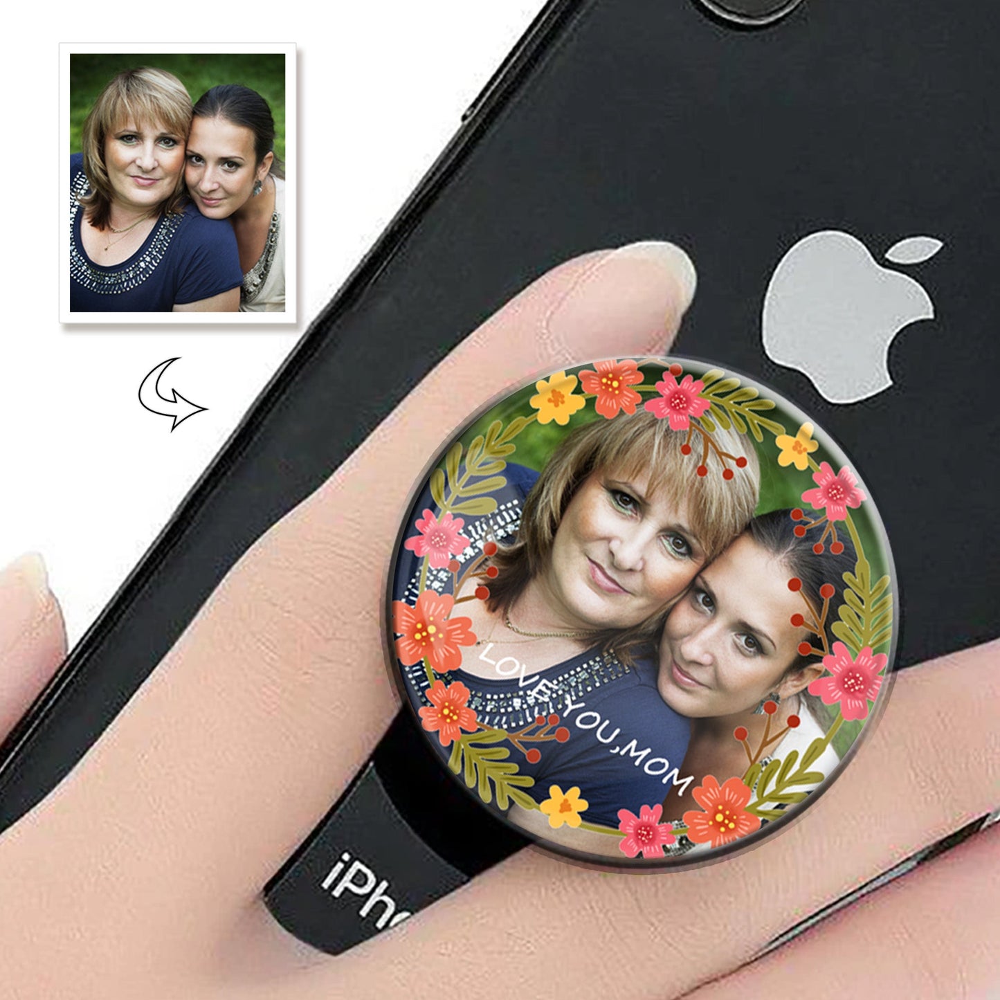 Custom Photo Phone Grip For Mother's Day Gift Phone Holder For Mom