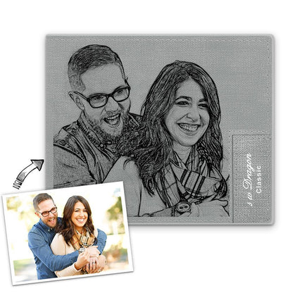 Personalized Gifts Men's Custom Photo Wallet - My Love - faceonboxer
