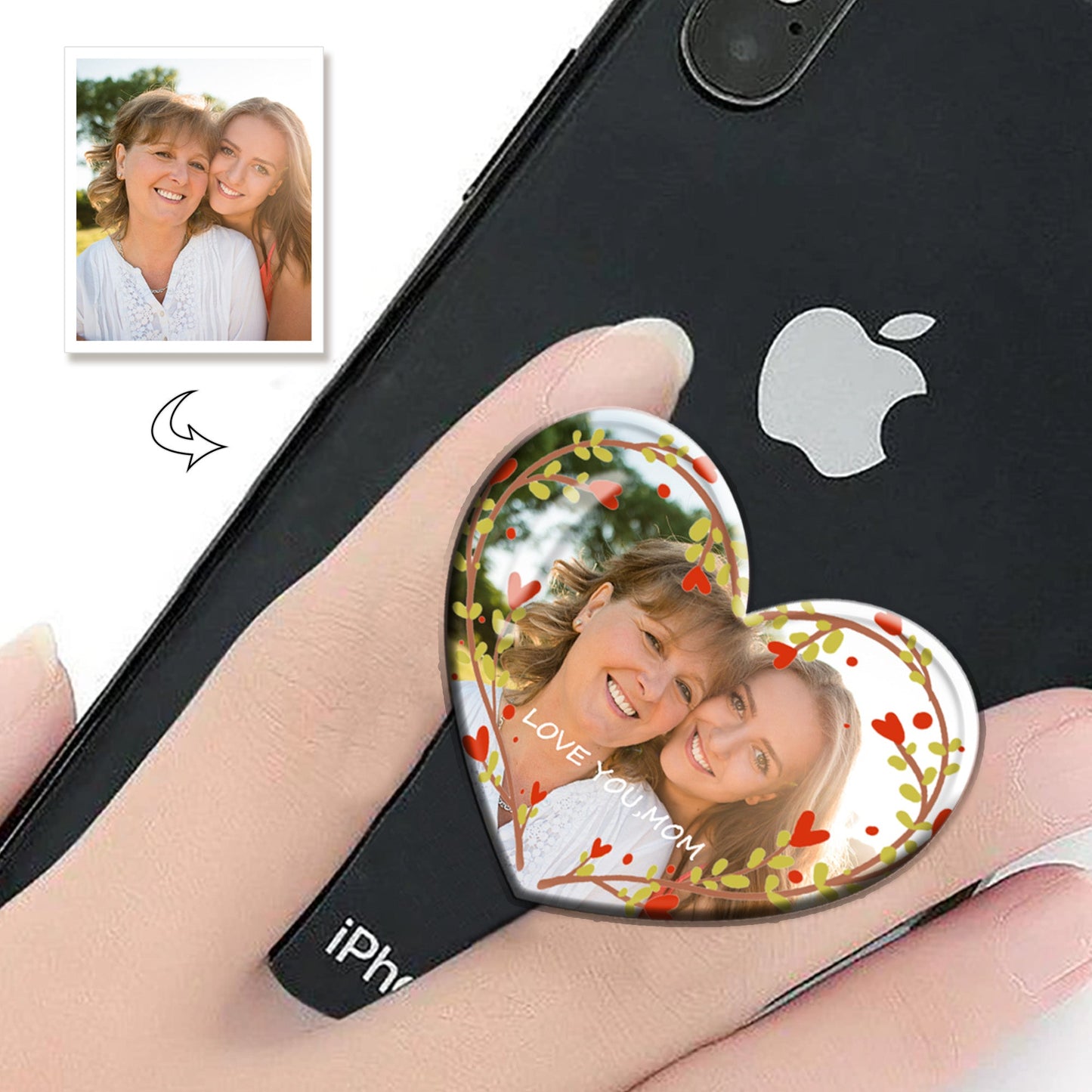 Custom Photo Phone Grip For Mother's Day Gift Phone Holder For Mom