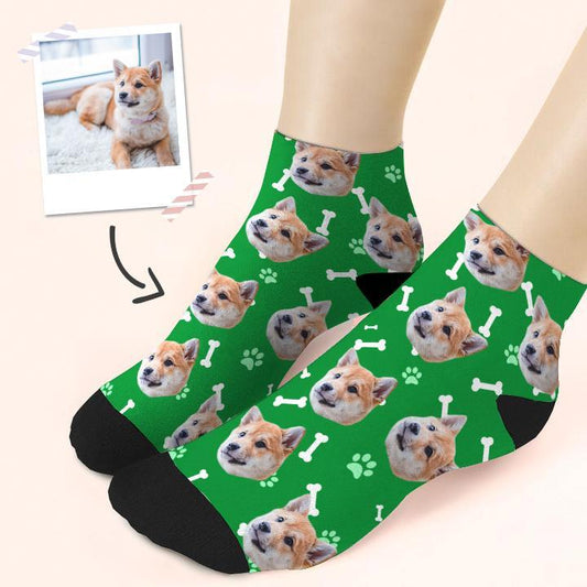 Custom Quarter Socks Dog