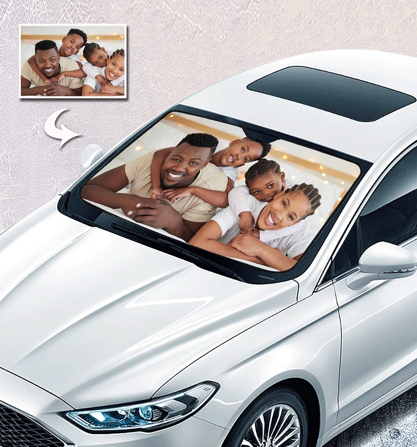 Custom Auto Sun Shade Car Sun Shade Personalized Windshield Sun Visor