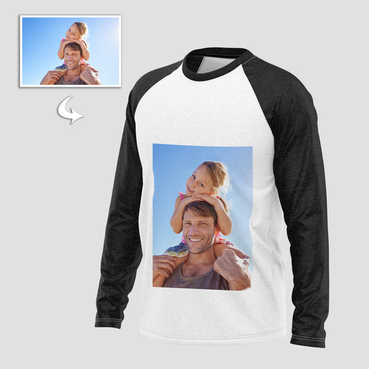 Custom Photo Men's Long Sleeve Shirt Cotton shirt